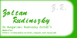 zoltan rudinszky business card